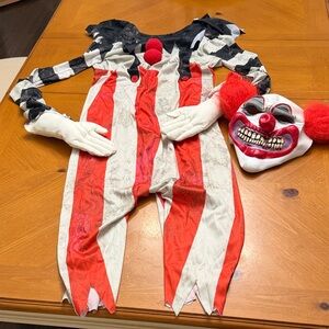 Illusion Long Arm Creepy Clown Costume